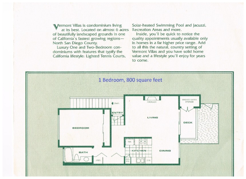 One Bedroom Floor Plan