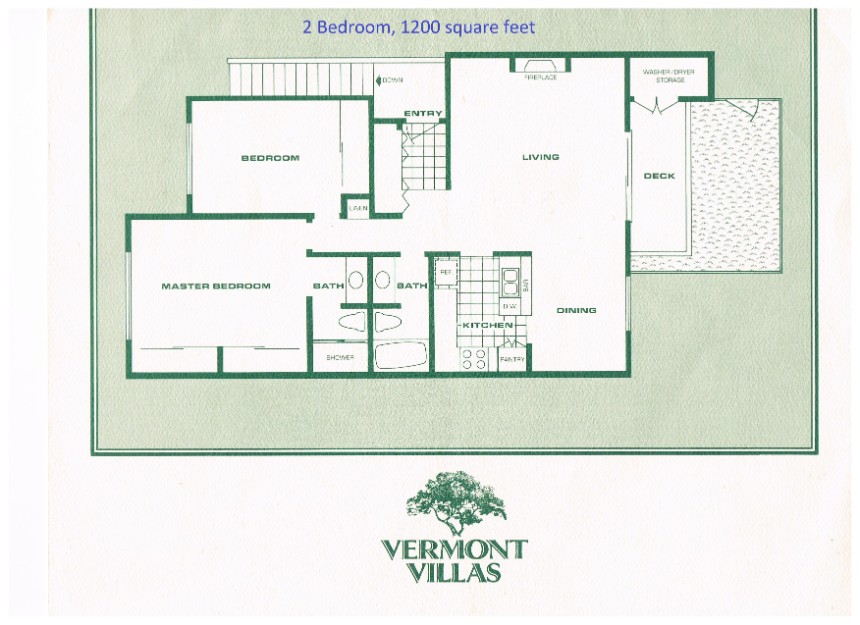 Two Bedroom Floor Plan